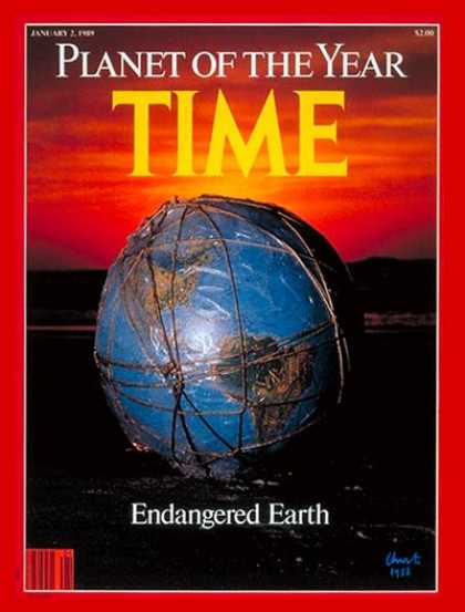 Time - Endangered Earth, Planet of the Year - Jan. 2, 1989 - Person of the Year - Envir