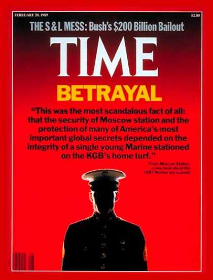 Time - Marine Spy Scandal - Feb. 20, 1989 - Marines - Scandals