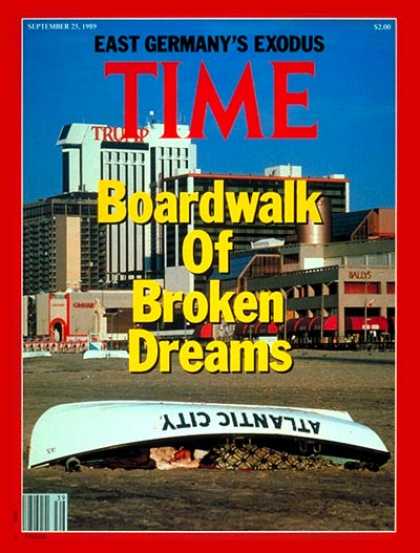 Time - Atlantic City - Sep. 25, 1989 - New Jersey - Gambling - Cities - Casinos