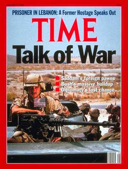 Time - War in the Gulf? - Aug. 27, 1990 - Gulf War - Iraq - Desert Storm - Middle East