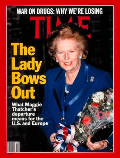 Time - Margaret Thatcher - Dec. 3, 1990 - Great Britain - Prime Ministers - Women