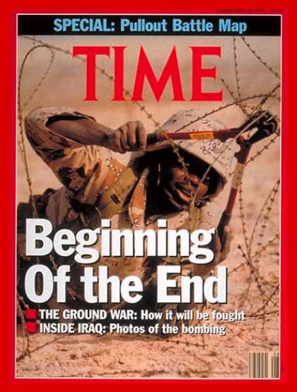 Time - The End in Sight - Feb. 25, 1991 - Gulf War - Iraq - Desert Storm - Middle East