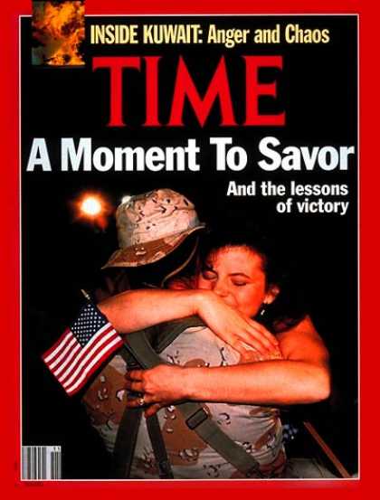 Time - The Troops Come Home - Mar. 18, 1991 - Gulf War - Iraq - Desert Storm - Middle E