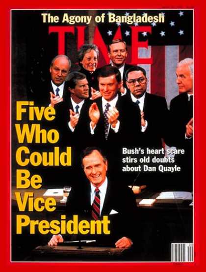 Time - A New Vice President for Bush - May 20, 1991 - George H.W. Bush - Dan Quayle - D