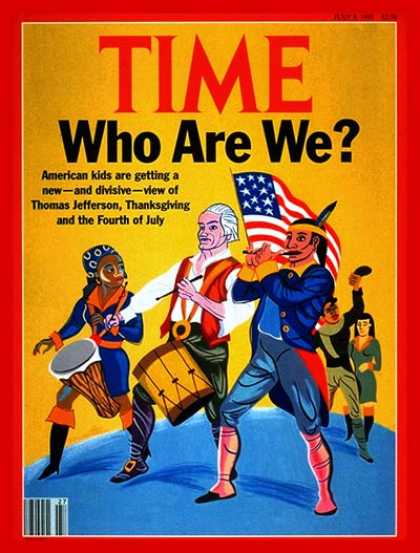 Time - Who Are Americans? - July 8, 1991 - Children - History - Society
