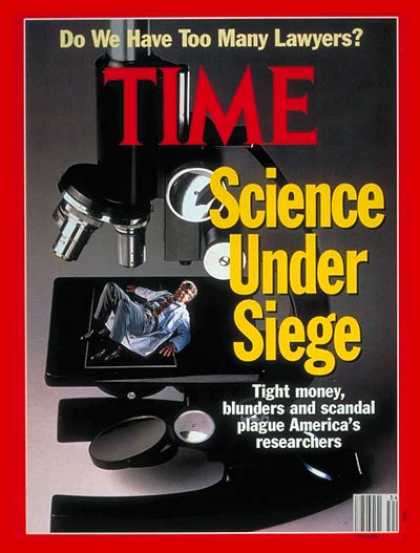 Time - Science Under Seige - Aug. 26, 1991 - Science & Technology