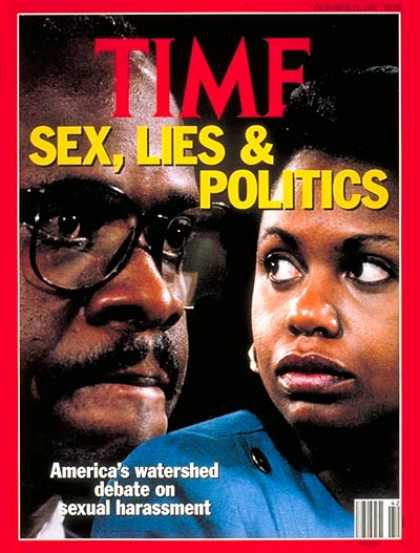 Time - Anita Hill & Clarence Thomas - Oct. 21, 1991 - Supreme Court - Scandals - Women
