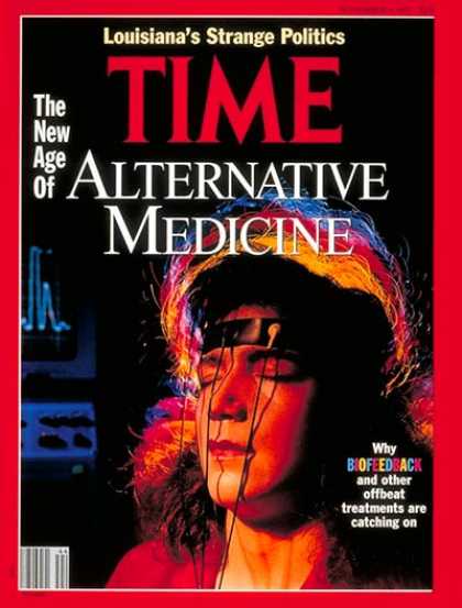 Time - New Age Medicine - Nov. 4, 1991 - Health & Medicine - Alternative Medicine