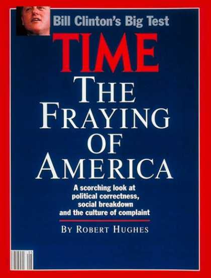 Time - The Fraying of America - Feb. 3, 1992 - Society