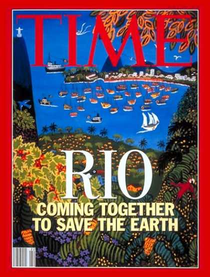 Time - World Conservation Summit - June 1, 1992 - Weather - Global Warming - Environmen