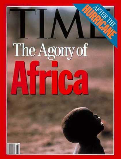 Time - Agony of Africa - Sep. 7, 1992 - Africa - Hunger - Poverty - Children