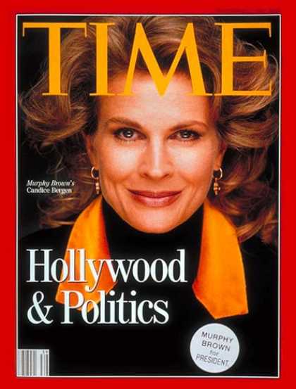 Time - Candice Bergen - Sep. 21, 1992 - Television - Actresses - Politics