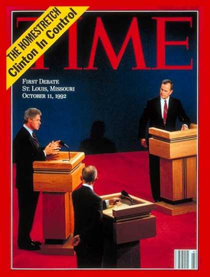 Time - Bill Clinton & George Bush - Oct. 19, 1992 - Bill Clinton - George H.W. Bush - U