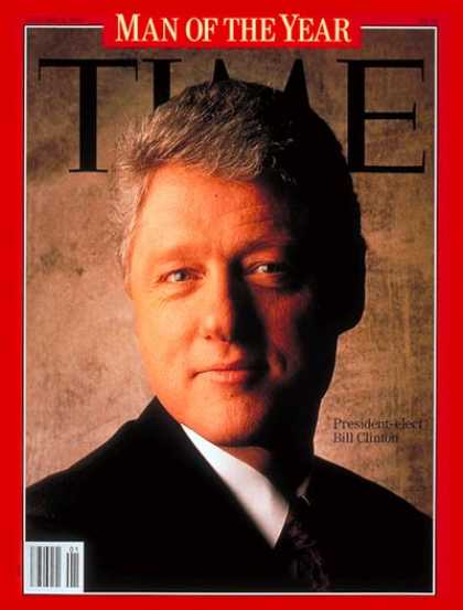Time - Bill Clinton, Man of the Year - Jan. 4, 1993 - Bill Clinton - Person of the Year