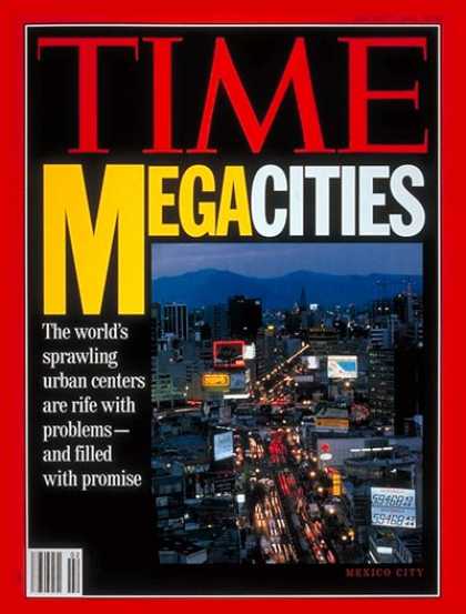 Time - Problems of Megacities - Jan. 11, 1993 - Cities - Society - Urban Planning