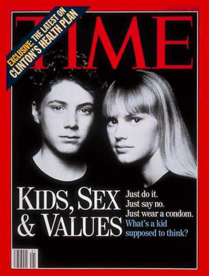 Time - Kids, Sex & Values - May 24, 1993 - Children - Sex - Education - Society - Teens
