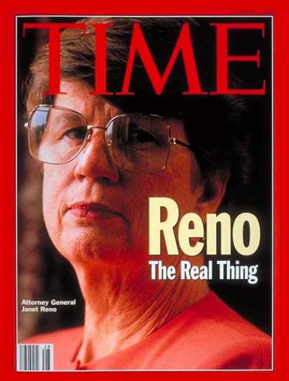 Time - Janet Reno - July 12, 1993 - Politics - Waco - Cults