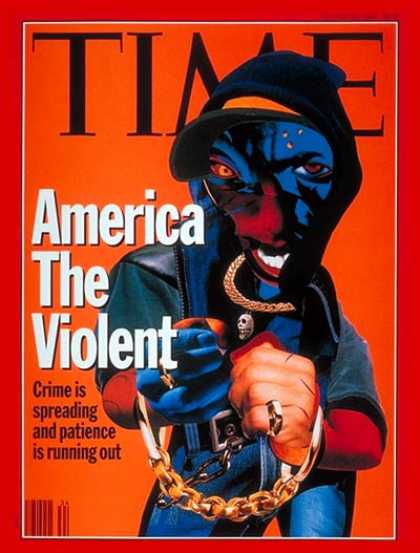 Time - America the Violent - Aug. 23, 1993 - Violence - Law Enforcement - Crime - Gun C