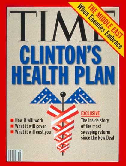 Time - Clinton's Health Plan - Sep. 20, 1993 - Bill Clinton - U.S. Presidents - Health