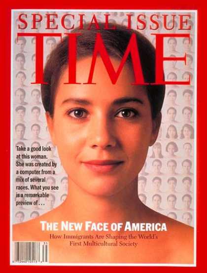 Time - The New Face of America - Nov. 18, 1993 - Ethnicity - Race - Demographics - Immi