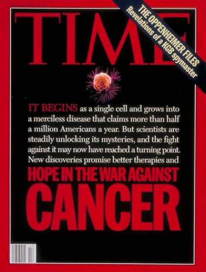 Time - Fighting Cancer - Apr. 25, 1994 - Cancer - Medical Research - Health & Medicine