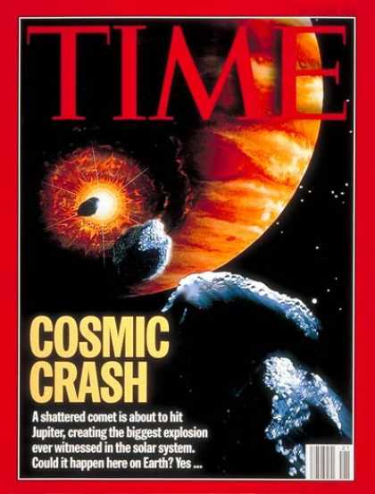 Time - Comet Hits Jupiter - May 23, 1994 - Astronomy - Planets - Comets - Science & Tec