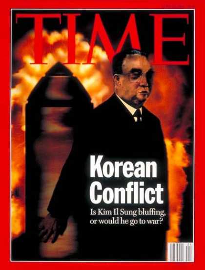 Time - Kim Il Sung - June 13, 1994 - North Korea - Nuclear Weapons - Weapons