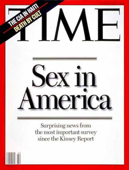 Time - Sex in America - Oct. 17, 1994 - Sex - Society