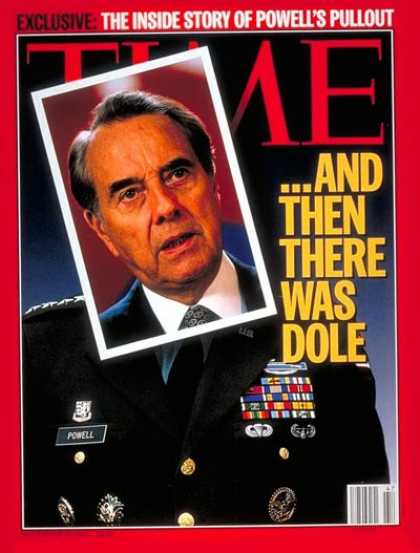Time - Bob Dole - Nov. 20, 1995 - Presidential Elections - Politics
