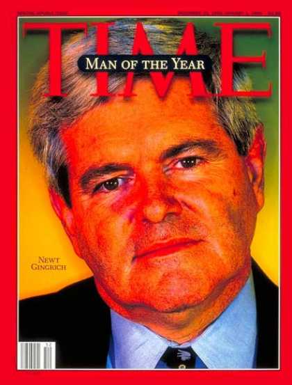 Time - Newt Gingrich, Man of the Year - Dec. 25, 1995 - Newt Gingrich - Person of the Y