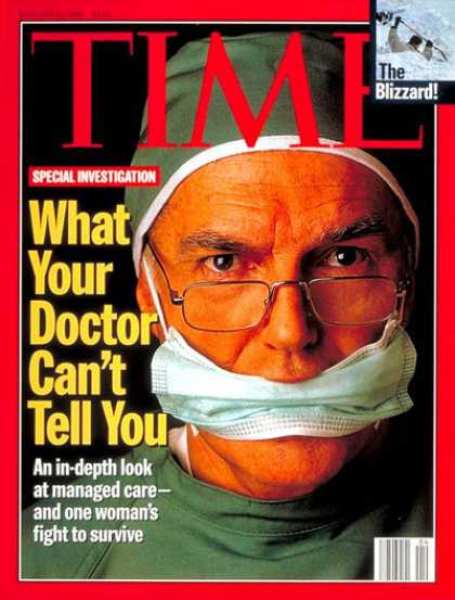 Time - What Your Doctor Can't Tell You - Jan. 22, 1996 - Society - Health & Medicine