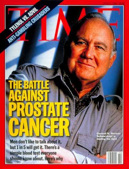 Time - Norman Schwarzkopf - Apr. 1, 1996 - Cancer - Disease - Health & Medicine