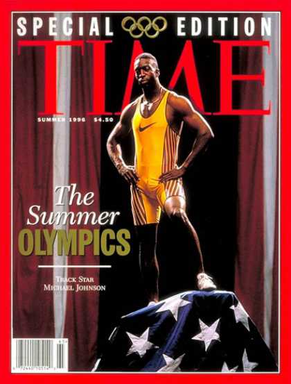 Time - Summer Olympics 1996 - June 28, 1996 - Michael Johnson - Track & Field - Olympic