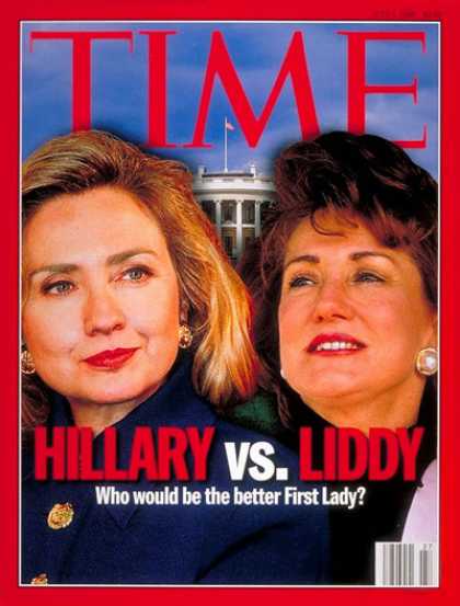 Time - Hillary Rodham Clinton & Elizabeth Dole - July 1, 1996 - Hillary Clinton - Eliza