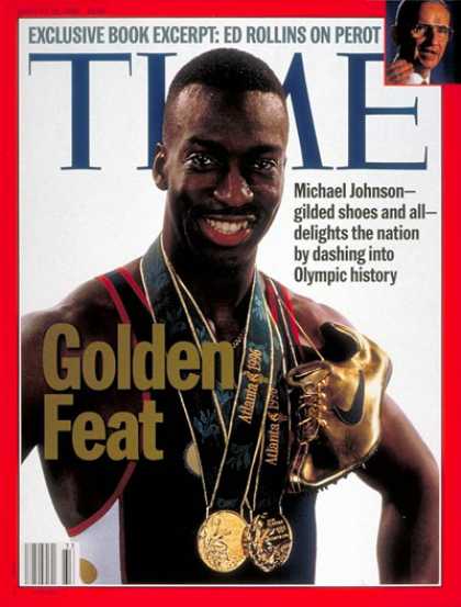 Time - Michael Johnson - Aug. 12, 1996 - Track & Field - Olympics - Sports