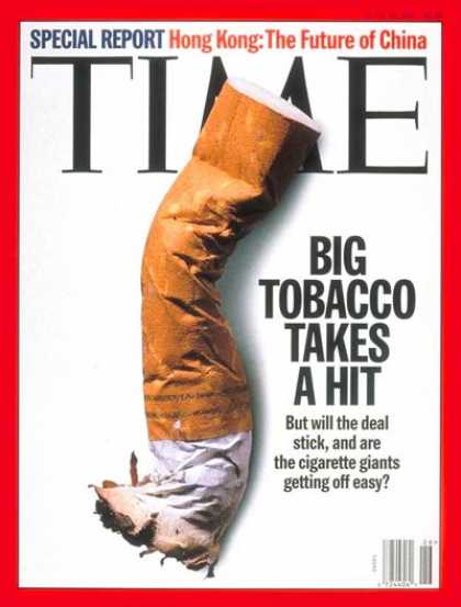 Time - Tobacco Settlement - June 30, 1997 - Smoking - Lawsuits - Tobacco - Health & Med