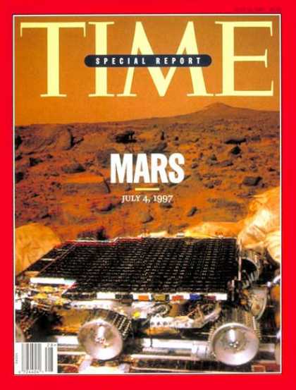 Time - Pathfinder Lands on Mars - July 14, 1997 - NASA - Spacecraft - Space Exploration