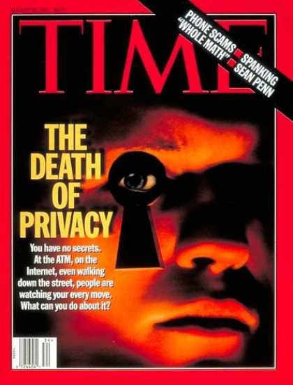 Time - Death of Privacy - Aug. 25, 1997 - Society - Privacy - Business