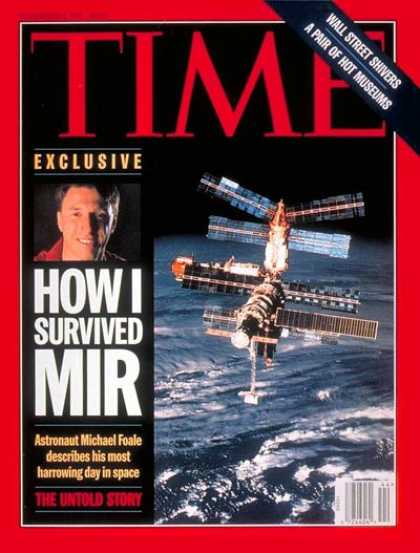 Time - Michael Foale - Nov. 3, 1997 - NASA - Astronauts - Aviation - Space Exploration