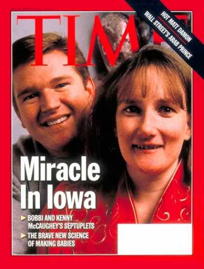 Time - Kenny and Bobbi McCaughey - Dec. 1, 1997 - Parenting - Medical Research - Family
