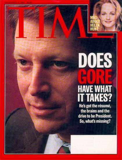 Time - Al Gore - Dec. 15, 1997 - Politics