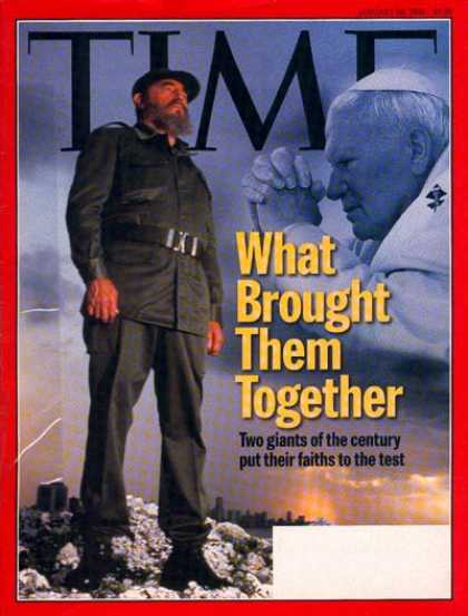 Time - Fidel Castro & Pope John Paul II - Jan. 26, 1998 - Pope John Paul II - Fidel Cas