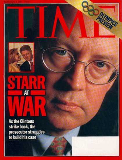 Time - Kenneth Starr - Feb. 9, 1998 - Scandals