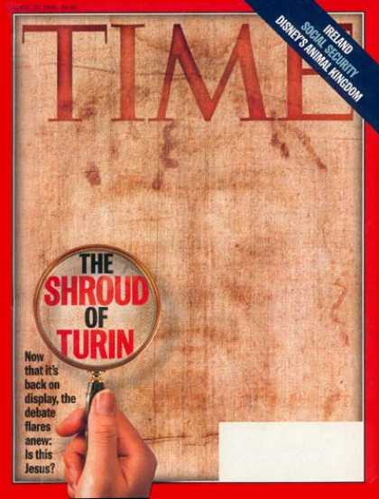 Time - The Shroud of Turin - Apr. 20, 1998 - Jesus - Religion