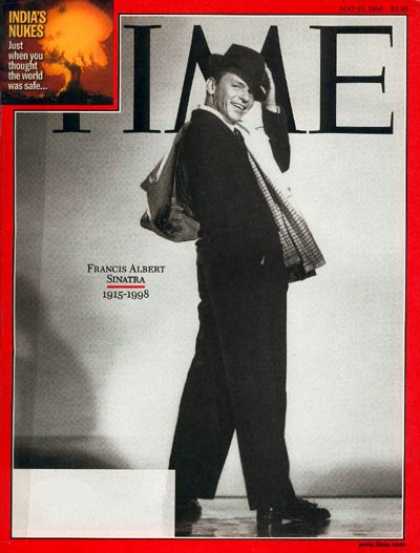Time - Frank Sinatra - May 25, 1998 - Singers - Actors - Most Popular - Music