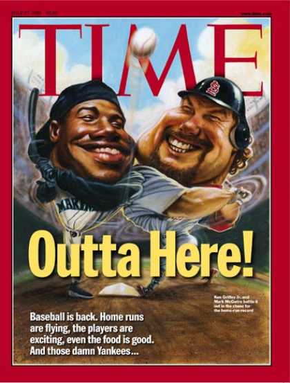 Time - Ken Griffey, Jr. and Mark McGwire - July 27, 1998 - Baseball - Most Popular - Sp