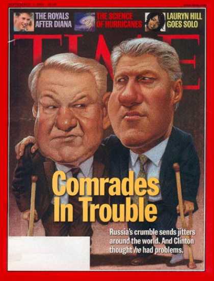 Time - Boris Yeltsin & Bill Clinton - Sep. 7, 1998 - Boris Yeltsin - Bill Clinton - U.S
