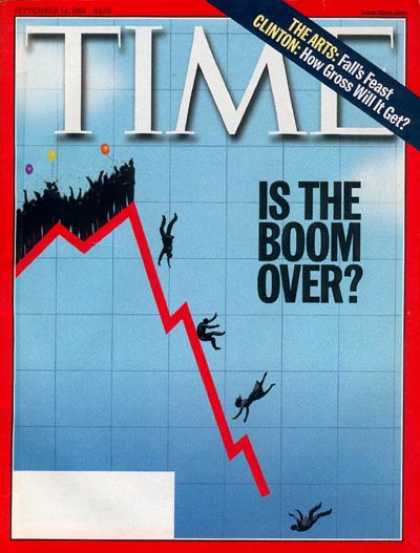 Time - Is the Boom Over? - Sep. 14, 1998 - Economy - Finance - Business