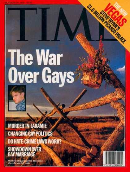 Time - The War Over Gays - Oct. 26, 1998 - Homosexuality - Social Issues - Education