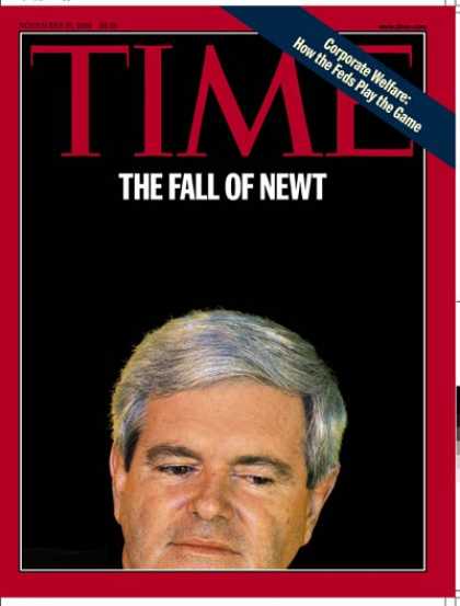 Time - Newt Gingrich - Nov. 16, 1998 - Politics